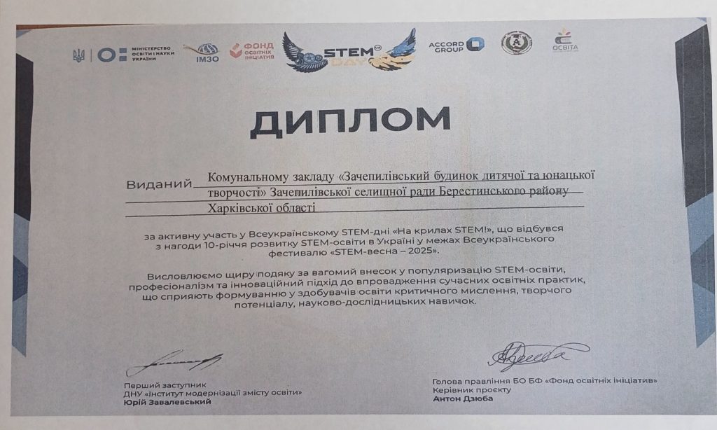 Диплом учасника